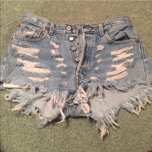 Vintage Levi's high waisted shorts